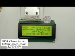 Monochromatyczny wyświetlacz LCD Moduł 20x4 Symbol LCM 16pin STN Żółty Zielony
