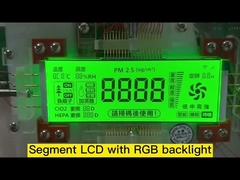 Niestandardowy wyświetlacz LCD 4 Ditig HTN Segmented Display RGB Backlight Color dla oczyszczacza powietrza
