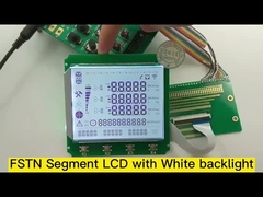 Moduły wyświetlania LCD 7 14 Segmentowane HT1623 FSTN Biały COB+PIN dla pudełka licznikowego