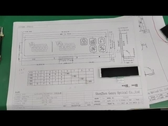 4.5V 9PIN VA LCD Wyświetlacz Biała grafika Czarny panel Długi pas