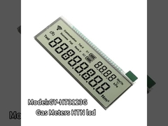 Wyświetlacz LCD o niestandardowym rozmiarze Wyświetlacz gazu HTN Wyświetlacz LCD o pozytywnym odbiciu 78x30mm