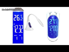 Niestandardowy ekran LCD HTN Segment Niebieski Zebra Biały Podświetlenie Dla Lampy Biurowej