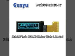 Niebieski 0,91 cali OLED Display 128x32 pikseli SSD1306 sterownik 15pin Lutowanie FPC