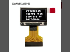 Biała grafika 0,96 cali OLED Display 128*64 kropki 0,5mm 30pin FPC Connector