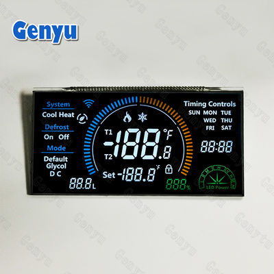 Dobra cena. 3.3V VA Panel wyświetlacza LCD Czarny wyświetlacz segmentu LCD 46PIN Białe podświetlenie w Internecie
