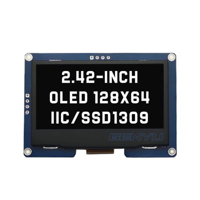 Dobra cena. 2.42 Inch OLED Display Module LCM 4 PIN IIC I2C SSD1309 Driver 128x64 Dots in Genyu White/Blue/Yellow/Green w Internecie