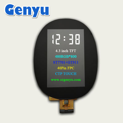 Dobra cena. 4.3-calowy ekran dotykowy TFT LCD Pojemnościowy ekran dotykowy 480x800 kropek 40pin Interfejs RGB w Internecie