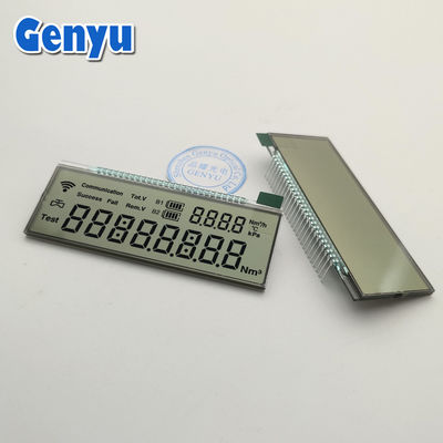 Wyświetlacz LCD o niestandardowym rozmiarze Wyświetlacz gazu HTN Wyświetlacz LCD o pozytywnym odbiciu 78x30mm