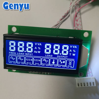 Dobra cena. OEM LCD Siedem segmentów wyświetlacza HTN Błękitny 5V ekran LCD z płytą PCB w Internecie