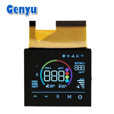 Dobra cena. 4.5V VA LCD Display Kolor Panel Segment Czarny 72PIN FPC Połączenie dla oczyszczacza powietrza w Internecie