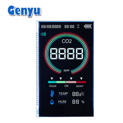 Wyświetlacz LCD typu VA 5V Czarny 4-cyfrowy 7-segmentowy wyświetlacz 37PIN dla detektora CO2