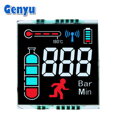 Wyrównanie pionowe LCD VA Negatywny Transmisywny 3-cyfrowy wyświetlacz LCD 3.3V 14PIN
