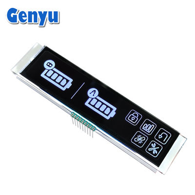Dobra cena. 4.5V 9PIN VA LCD Wyświetlacz Biała grafika Czarny panel Długi pas w Internecie