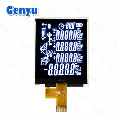 Czarny segment COG LCD VA Wyświetlacz Białe znaki 2,4-calowy ekran LCD
